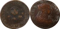 France 1 token Anne DAutriche, Le Veuvage - Jeton Cuivre 1654 TB-