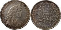 France 1 token Academie Francaise, Louis XIV - Jeton Argent 1673 FF+