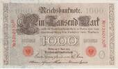 Germany 1000 mark 1000 Mark Allegorical figures - Red seal - 1910 - 7 digit -