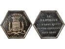 France 1 token Poinçon Corne (après 1879) Assurances Mutuelles contre lIncendie, La Nantaise - Jeton Argent - Nantes Poincon Corne (Après 1879), ...