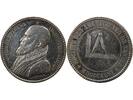 France 1 token Architects of Nantes, Philibert Delorme - Silver Token 1846 - Bee Punchmark (1860-1879) -