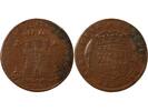 France 1 token Jeton France 1 token Copper 1657 -