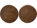 Jeton France 1 token Copper Louis IV de Gonzague Nevers 1651 VF