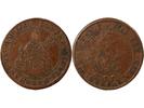 France 1 token Jeton France 1 token Copper 1691 -