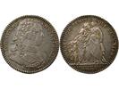 France 1 token Jeton France 1 token Silver Louis XV 1727 -