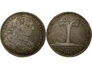 France 1 token Jeton France 1 token Silver Louis XV 1738 -
