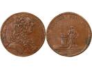 France 1 token Jeton France 1 token Copper Louis XV 1736 -