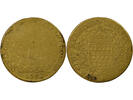 France 1 token Mayors of Nantes, Claude Brossard - Brass Token -1583/2 -