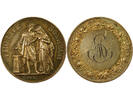 France 1 token Mariage, Hayau & Loréal - Silver Token, Petit - 20 Octobre 1885 -