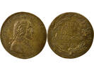 France 1 token French Directory, Bonaparte - Brass Token - 1796 Nuremberg VF