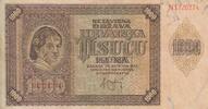 Croatia 1000 kuna 1000 Kuna - Young girl - Mountains - 26-05-1941 - Serial N -