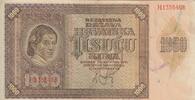 Croatia 1000 kuna 1000 Kuna - Young girl - Mountains - 26-05-1941 - Serial H -