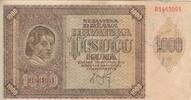 Croatia 1000 kuna 1000 Kuna - Young girl - Mountains - 26-05-1941 - Serial R -