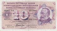 Switzerland 10 francs 10 Francs - Gottfried Keller - Carnation Flowers - 10-02-1971 - Serial 72O -