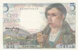 France 5 francs 5 Francs - Shepherd - 05-08-1943 - Serial W.52 -