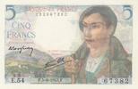 France 5 francs 5 Francs - Shepherd - 05-08-1943 - Serial E.54 -