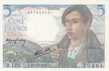 France 5 francs 5 Francs - Shepherd - 23-12-1943 - Serial B.120 -