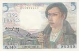France 5 francs 5 Francs - Shepherd - 30-10-1947 - Serial W.148 -