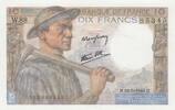 France 10 francs 10 Francs - Minor - 22-06-1944 - Serial W.88 -