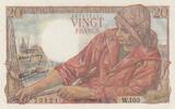 France 20 francs 20 Francs - fisherman - 07-10-1943 - Serial W.103 -
