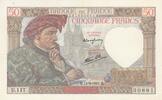 France 50 francs 50 Francs - Jacques Coeur - 11-09-1941 - Serial U.117 -