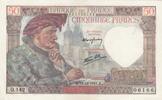 France 50 francs 50 Francs - Jacques Coeur - 18-12-1941 - Serial Q.142 -