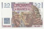France 50 francs 50 Francs - Le Verrier - 03-11-1949 - Serial W.143 -