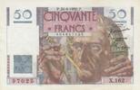 France 50 francs 50 Francs - Le Verrier - 24-08-1950 - Serial X.162 -