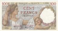 France 100 francs 100 Francs - Sully - 05-12-1940 - Serial Y.16886 -