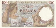France 100 francs 100 Francs - Sully - 03-04-1941 - Serial P.20261 -