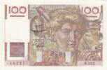 France 100 francs 100 Francs - Young farmer - Inverted Watermak - 06-08-1953 - Serial B.552 -