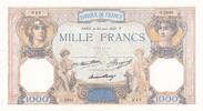 France 1000 francs 1000 Francs Ceres and Mercury - 30-06-1927 - Serial O.2955 - last issuing date for this type -