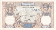 France 1000 francs 1000 Francs Ceres and Mercury - 30-06-1938 - Serial H.3480 -