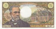 France 5 francs 5 Francs - Pasteur - 06-02-1969 - Serial W.87 -