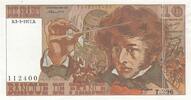 France 10 francs 10 Francs - Berlioz - 03-03-1977 - Serial T.296 - Error Note -