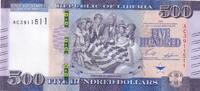 Liberia 500 dollars 500 Dollars - Designers of Liberia Flag - Hippopotamus - 2024 -