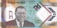 Namibia 60 namibia dollars 60 Namibia Dollars - H.E. Dr. Hage Gottfried Geingob - 2025 - Polymer -
