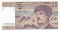 France 20 francs 20 Francs - Debussy - 1980 - Serial U.001 -