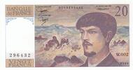 France 20 francs 20 Francs - Debussy - 1980 - Serial W.002 -