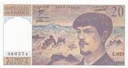 France 20 francs 20 Francs - Debussy - 1988 - Serial Z.023 -