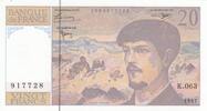 France 20 francs 20 Francs - Debussy - 1997 - Serial K.063 -