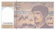 France 20 francs 20 Francs - Debussy - 1997 - Serial W.063 -