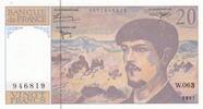 France 20 francs 20 Francs - Debussy - 1997 - Serial W.063 -