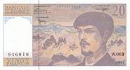 France 20 francs 20 Francs - Debussy - 1997 - Serial W.063 -