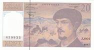 France 20 francs 20 Francs - Debussy - 1997 - Serial J.064 -
