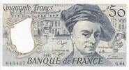 France 50 francs 50 Francs - Quentin de la Tour - 1991 - Serial G.64 -