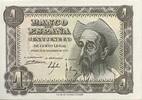 Spain 1 peseta 1 Peseta 1951 - Don Quixote -