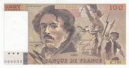 France 100 francs 100 Francs - Delacroix - 1991 - Serial K.190 -