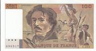 France 100 francs 100 Francs - Delacroix - 1993 - Serial C.243 - Faute -