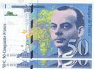 50 francs 1999 Frankreich Lot of 2 Banknotes - 50 Francs - Saint-Exupéry - 1999 - Serial H.048 - Consecutive Numbers I / ST
